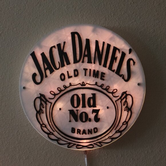 3D Printed Jack Daniel's RGB LED Lighted Bar Sign With Remote Control Man cave - Picture 3 of 12